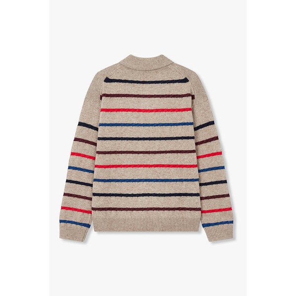 [PS PAUL SMITH] 배색 스트라이프 폴로 니트 5735328114000