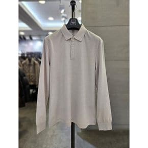 세이브존03  25 베이지 면 혼방 스트레치 베이직카라 PK 긴팔 티셔츠 WSAFZ5KT23.._P389042015