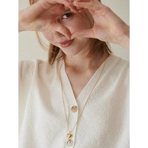 [925 silver] Un.silver.151 / nuvo heart necklace (gold ver.)