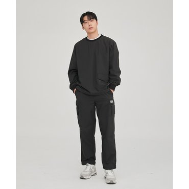 밸롭 남여공용 슬롭 아웃포켓 맨투맨 2컬러  BA3LMTU001