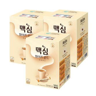  동서 맥심 화이트골드 커피믹스 250개입 3개