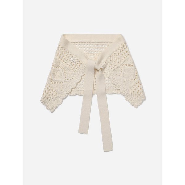 니트 레이어드 랩 스카프_T258MSF237W