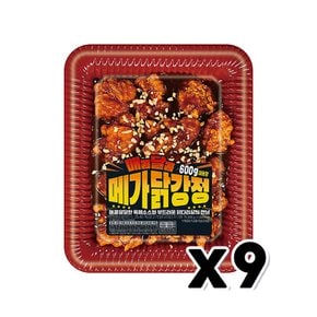 매콤달콤 메가닭강정 대용량치킨 간편안주 600g x 9개