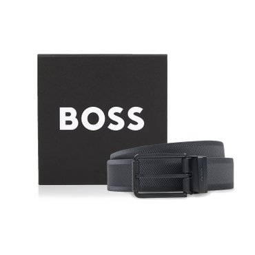 BOSS [CO] 소가죽 캐주얼 벨트 블랙(50481585001)