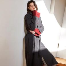 BASIC SLIT LONG COAT_CHARCOAL (S1810464)