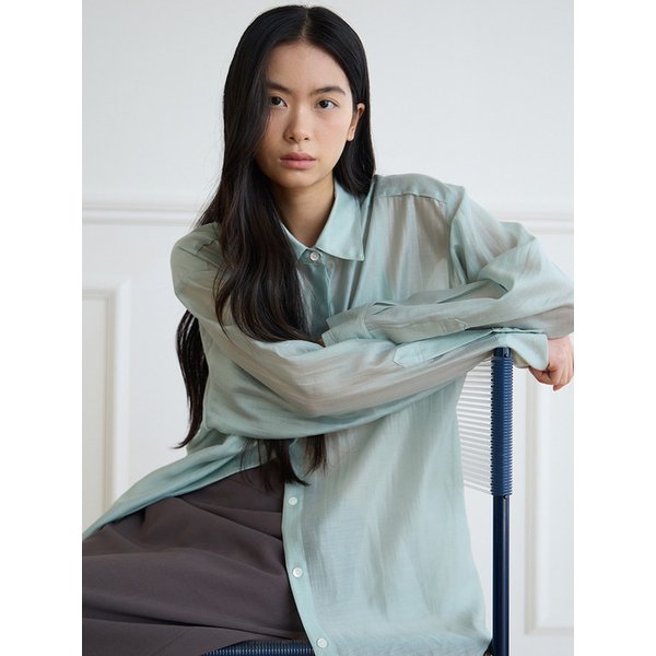 오버핏 시어 셔츠 [민트]