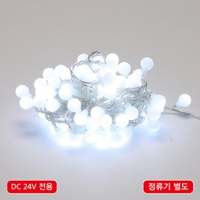 LED 볼(앵두) 96구 연결형 DC24V 투명선 백색 정류기별도 트리전구 감성조명