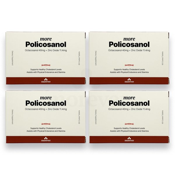 뉴질랜드 Morever 모에버 모어 폴리코사놀 옥타코사놀 60정 4팩