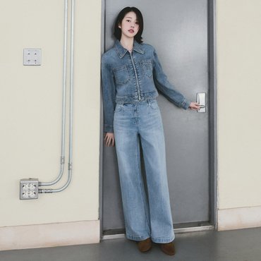 케네스레이디 메이 레직기 데님 팬츠(장다아 착용) EWDPPD0100