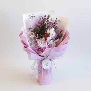 사랑을 담은 프리저브드 퍼플 꽃다발 예쁜꽃다발 꽃당일배송 전국꽃배달 기념일 생일 꽃선물