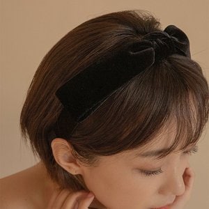 프리모떼 [레드벨벳 아이린 착용] PRH038 BLACK VELVET HAIRBAND