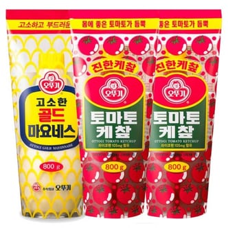  오뚜기 케찹 800g x 2개 + 마요네즈 800g