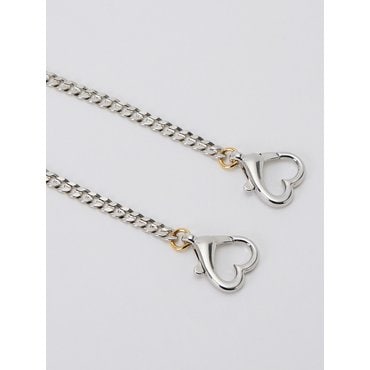 디어니스 Silver Heart Chain