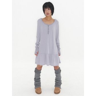 익스파이어드걸 Relaxed Warmer Hoodie Dress Lavender