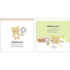 캐릭터 스퀘어 메모패드(플라워) (일)) 리락쿠마 캐릭터 스퀘어 메모패드(플라워) (일))