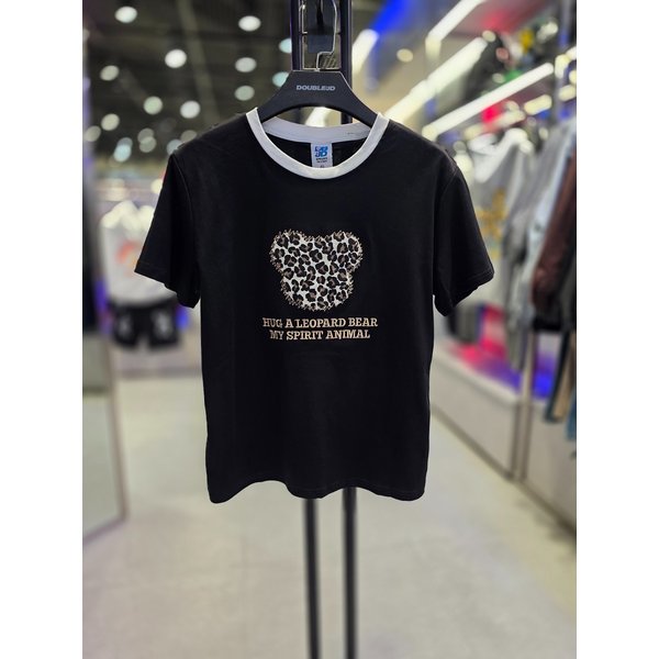 [시흥점] 26`여성용 레오파드베어 세미 크롭반팔티(블랙)/JHZZ37401BK