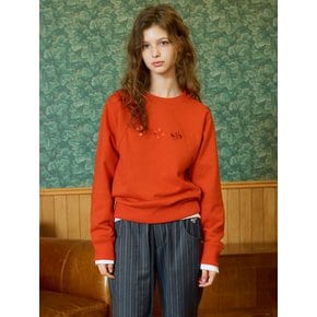 CRESCENDO WAVE SWEATSHIRT / red