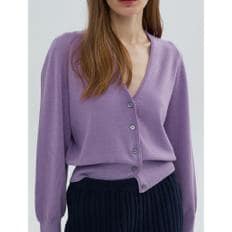 [정상가159,000원] Back Volume Cardigan  Grape (WE335AC54T)