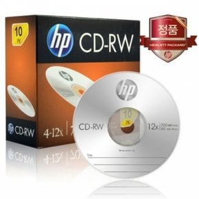 HP CD-RW 4-12x 10PK 700MB 80min 10개입 83501