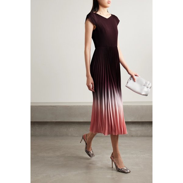 제이슨 우 마로카인 데그라데 플리츠 크레이프 미디 스커트 멀티컬러 1647597325519068