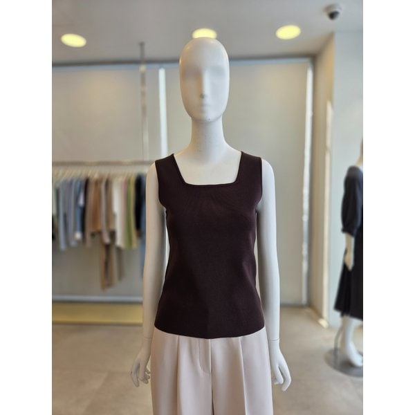 [여주점] [더 아이잗] 여성 슬리브리스 스퀘어넥 니트(ISRM1PO701)