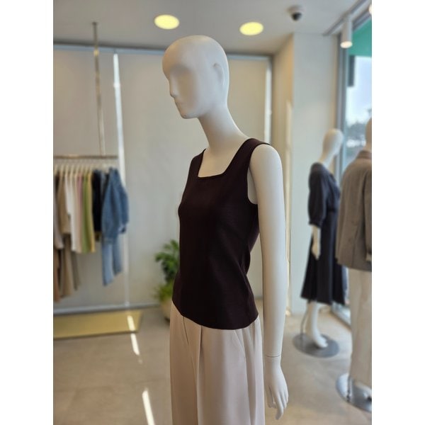 [여주점] [더 아이잗] 여성 슬리브리스 스퀘어넥 니트(ISRM1PO701)