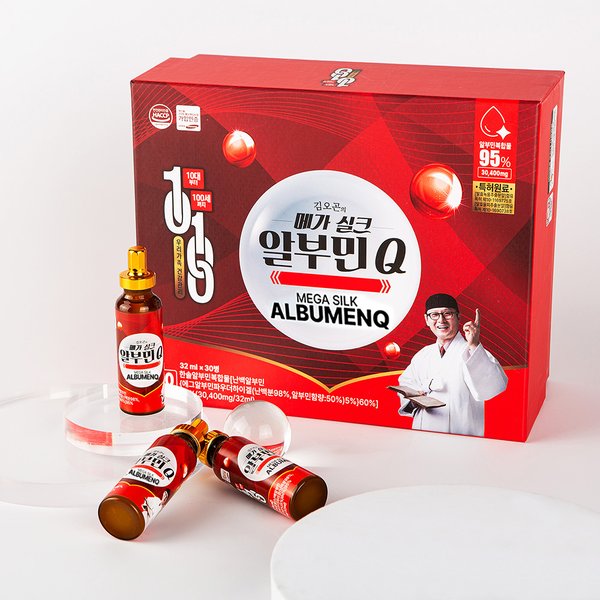 김오곤원장의 메가 실크 알부민Q 1박스(30병)_마시는 알부민