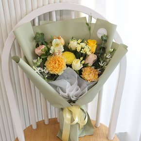 해피선샤인 생화꽃다발