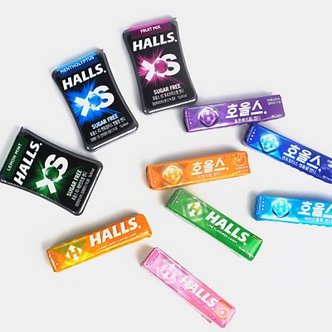 텐바이텐 HALLS 호올스 스틱 멘톨 사탕 졸음방지 캔디 20개