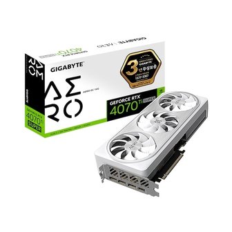 에스투씨엔아이 GIGABYTE 지포스 RTX 4070 Ti SUPER AERO OC D6X 16GB 제이씨현