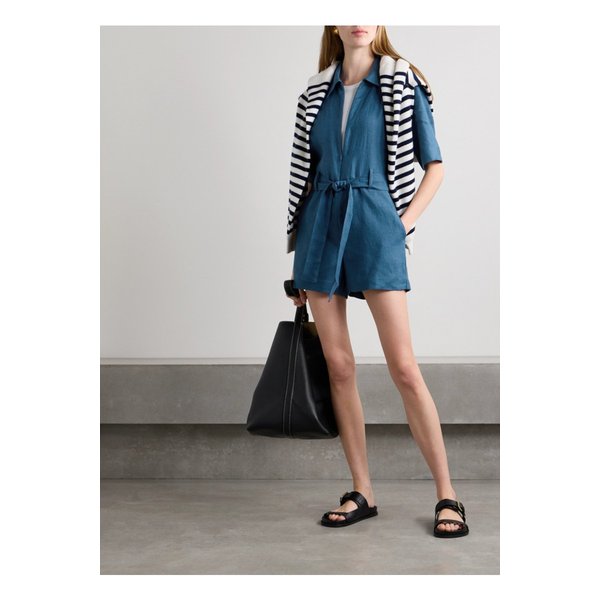 리벳 유틸리티 인플루언서 벨티드 리넨 플레이수트 1647597336216103