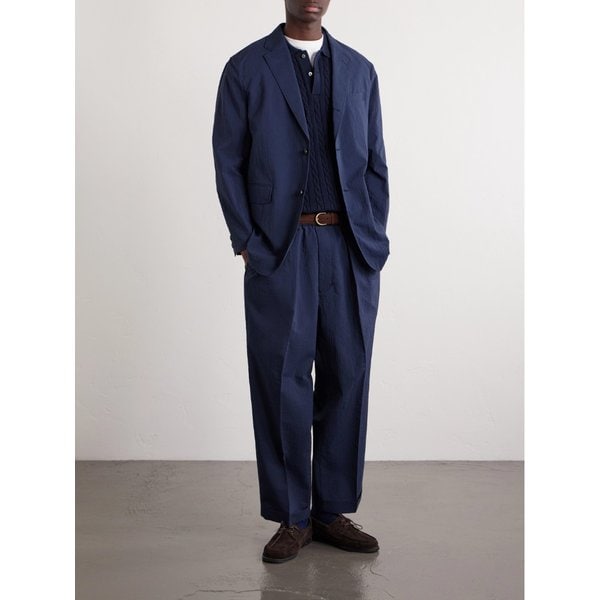 빔스 케이블 니트 코튼 폴로 셔츠 46376663162982605