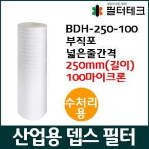수처리용 BDH 부직포 뎁스 필터 250mm 100um