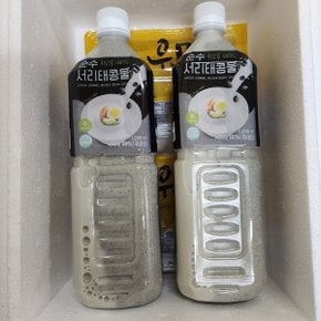 국내산 흑임자 콩국물 1병당 1000ml 2병+우뭇가사리2모