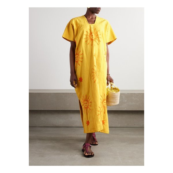 자수 코튼 우이필 옐로 46376663162860494