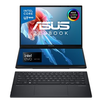 ASUS 2024년 신제품 젠북 듀오 UX8406MA-QL149W 인텔 U7-155H 16GB 1TB 윈도우 11 듀얼스크린 노트북