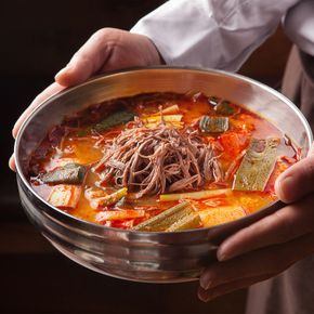 [송도즉석반찬] 당일제조! 국내산 소고기 전통육개장 2.6kg(1.3kg*2팩/총6-8인)..[33873406]