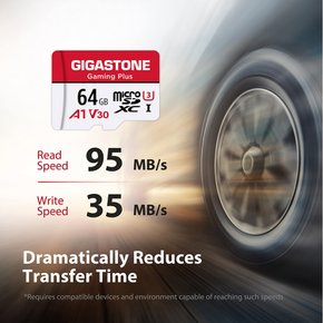 Gigastone SD 64GB HD adapter SDXC U3 Class 10 95MB  S, 4K UHD & Full HD UHS-I 마이크로