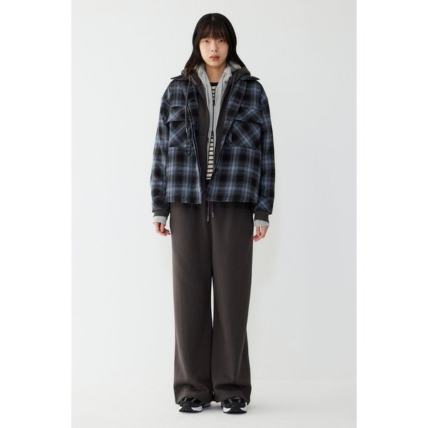 체크 패딩 점퍼 91F5421781056