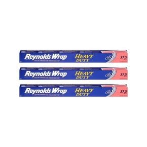 미국 레이놀즈 호일 Reynolds Wrap Heavy Duty Aluminum Foil 37.5 SquareFoot Roll Pack 3 1357