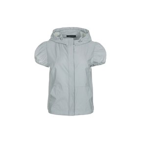 후드 반팔 바람막이 점퍼-KHAKI