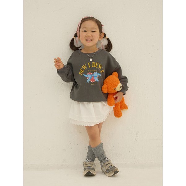 [리퍼브] 키즈 리본 스웨트셔츠(2Colors)