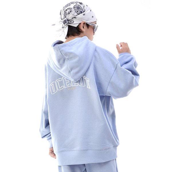 D26 클린로고 후드 (블루)