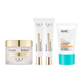 [쟈스] 엑토인 맨얼굴 크림 55ml + 30ml x2 + AHC 아쿠아 선크림 50ml (S10640386)