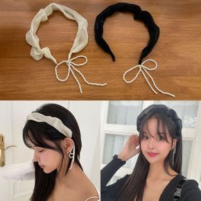 로라펄머리띠 진주 여성 헤어밴드 액세서리 포인트_P359665204