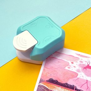 코너라운더 7007 코너커터기 코너커팅기 코팅지 문서 모서리 재단 및 구멍펀칭  화이트