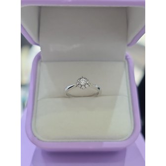 골든듀 [여주점] 브라이트2(1C) WG 18K 반지 211700409