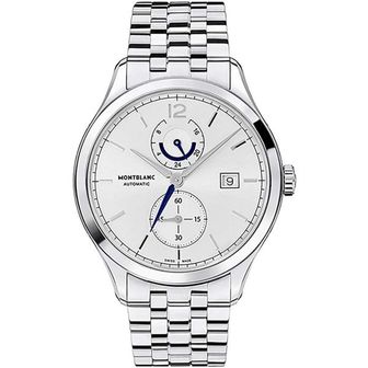  몽블랑 시계 MONTBLANC MENS 43MM STEEL BRACELET CASE AUTOMATIC 크로노그래프 워치 112648 167