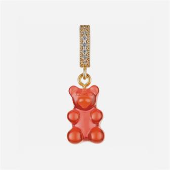 크리스탈헤이즈 크리스탈 헤이즈 Nostalgia Bear Pave Pendant Jelly red