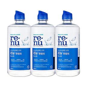 리뉴후레쉬 355ml 3개 렌즈보관액 세정액 모음 _